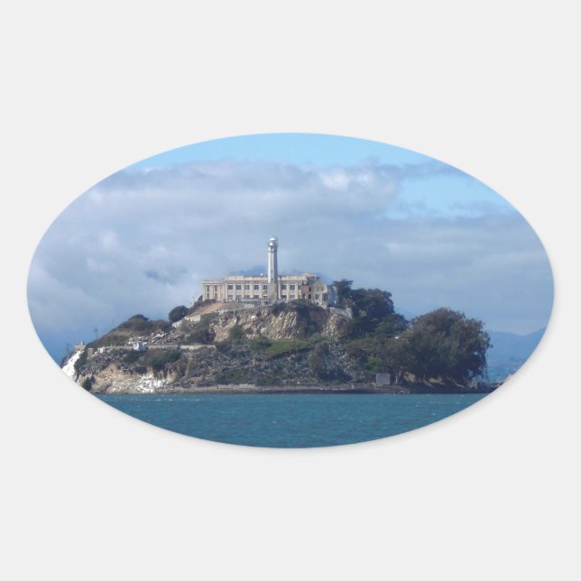 Alcatraz Island Oval Sticker (Front)