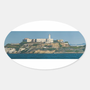 Alcatraz Island Prison San Francisco Bay Oval Sticker