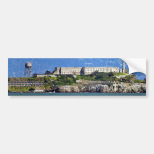 Alcatraz Island Prison San Francisco Panorama Bumper Sticker