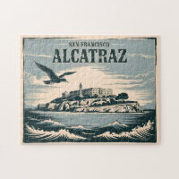 Alcatraz Island Prison San Francisco Travel Rertro