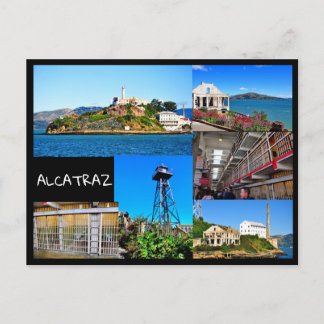 ALCATRAZ ISLAND SAN FRANCISCO CALIFORNIA POSTCARD