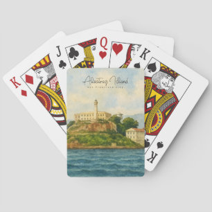 Alcatraz Island – San Francisco Travel Landmark Poker Cards