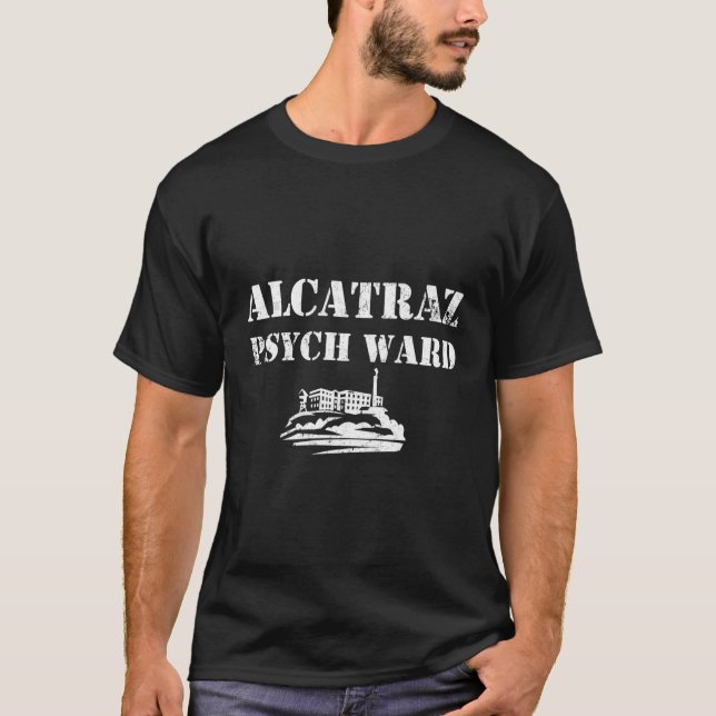 Alcatraz Jail Prisoner Inmate Prison Fancy Dress T-Shirt (Front)