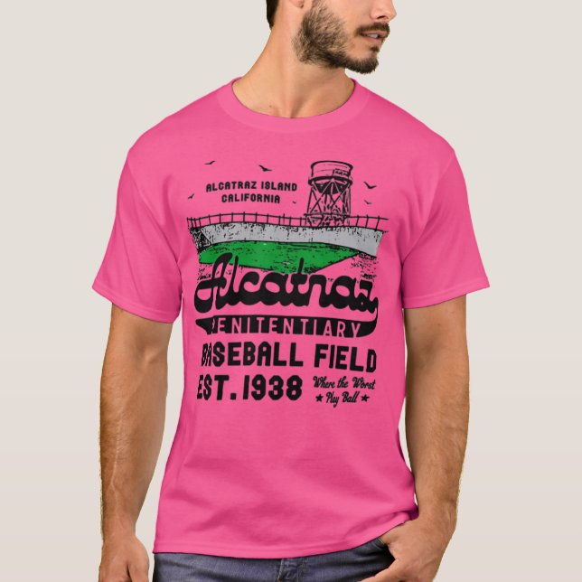 Alcatraz Penitentiary Baseball Field T-Shirt (Front)
