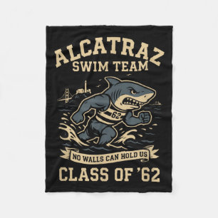 Alcatraz Penitentiary Swim Team  Fleece Blanket