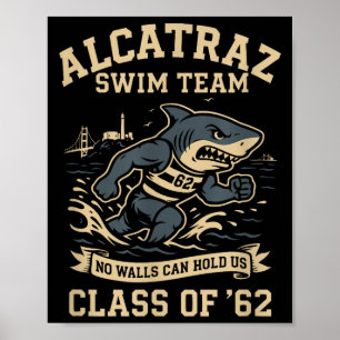 Alcatraz Penitentiary Swim Team Poster