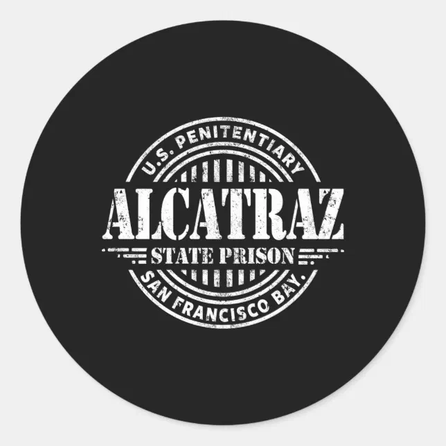 Alcatraz Prison Alcatraz Classic Round Sticker | Zazzle