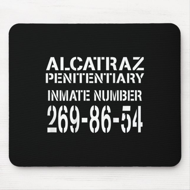 Alcatraz Prison Funny Prisoner Costume Halloween  Mouse Pad (Front)