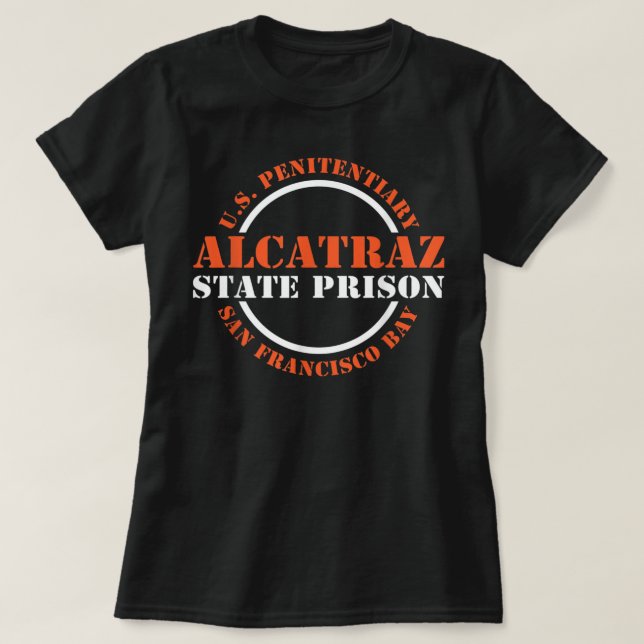 Alcatraz Symbolhirt US Penitentiary Prisoner Jail  T-Shirt (Design Front)