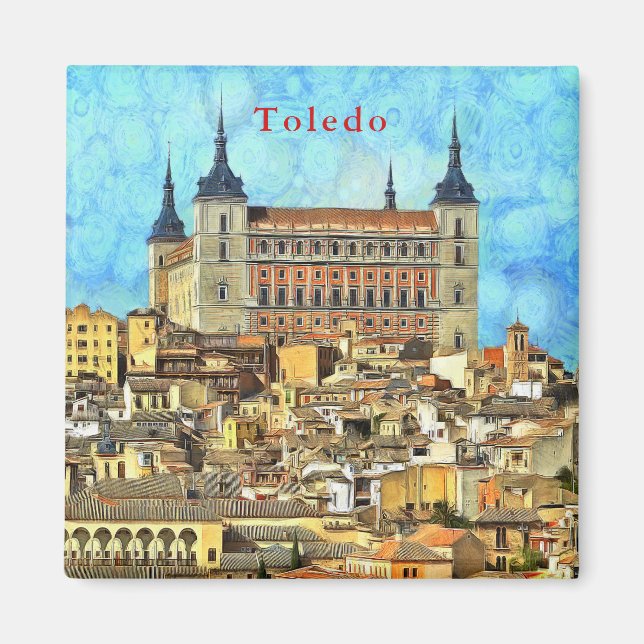 Alcazar Castle in Toledo. Magnet (Front)