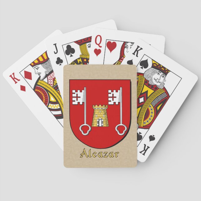 Alcazar Heraldic Shield Poker Cards (Back)
