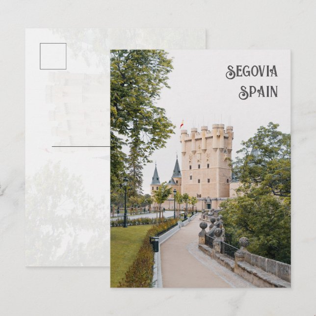 Alcázar of Segovia medieval castle Postcard (Front/Back)