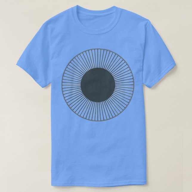 Alchemical Dark Night Sun T-Shirt (Design Front)