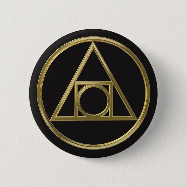 Alchemical symbol button (Front)
