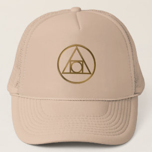 Alchemical symbol trucker hat