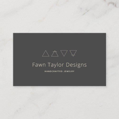 Alchemical Symbols Black Business Card