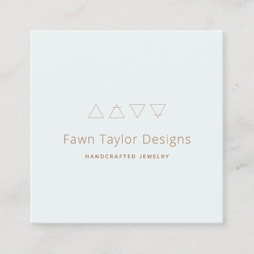 Alchemical Symbols Blue Square Business Card