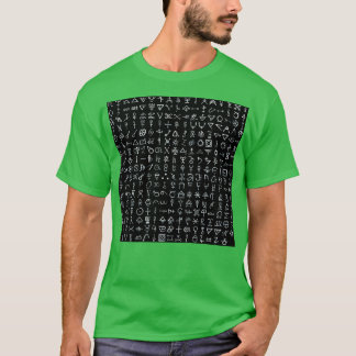 Alchemical Symbols Collected Inverted T-Shirt
