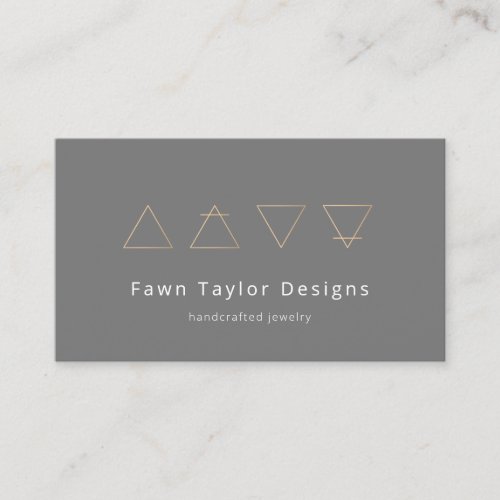 Alchemical Symbols  Gray Business Card