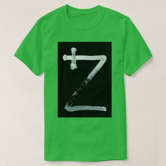 Alchemical Symbols Lime Inverted T-Shirt (Design Front)