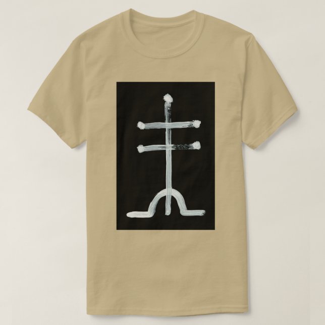 Alchemical Symbols White Arsenic One Inverted T-Shirt (Design Front)