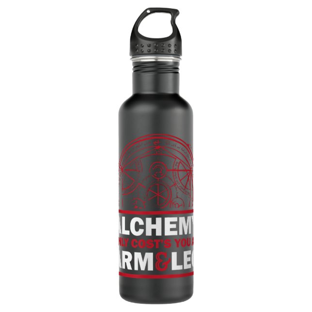 Alchemist Anime Otaku Weeaboo Stainless Steel Water Bottle (Front)
