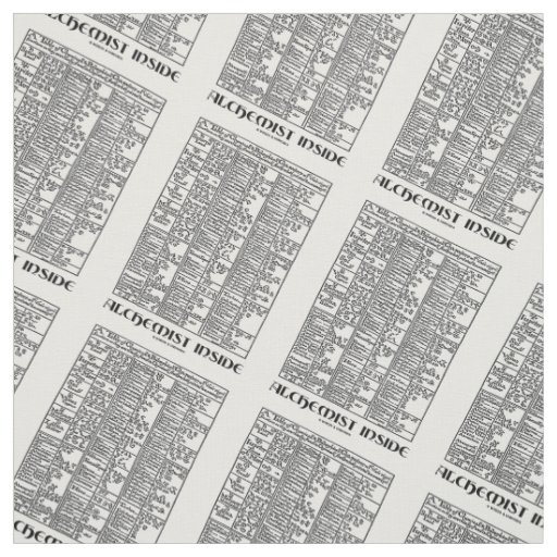 Alchemist Inside Medieval Chemistry Psyche Humor Fabric