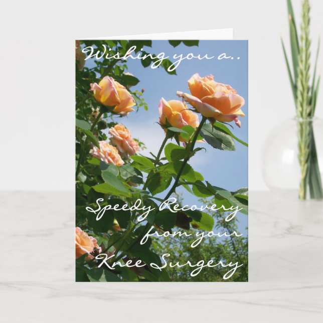 Alchemist Roses Get Well From Knee Surgery Card (Front)