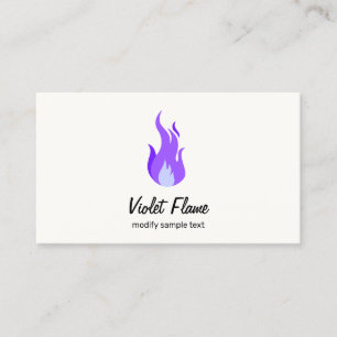 Alchemist Violet Flame Spiritual Healer Business Card