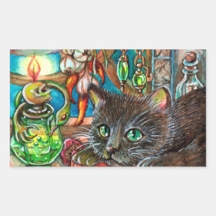 Alchemist's Cat Rectangular Sticker