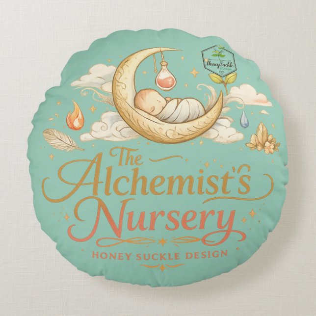 Alchemist's Nursery Round Pillow (Front)