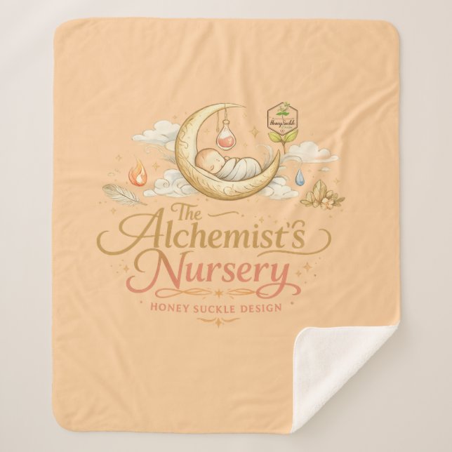 Alchemist's Nursery Sherpa Blanket (Front)