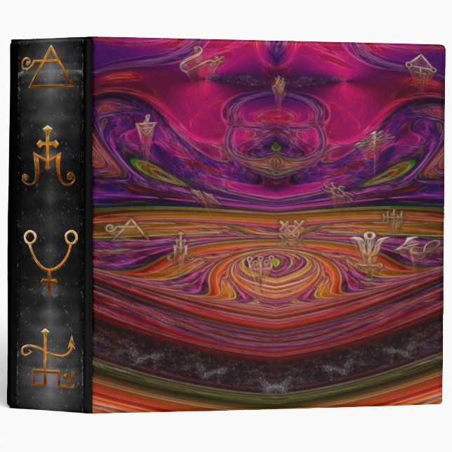 Alchemy Abstract 3 Ring Binder (Front/Spine)