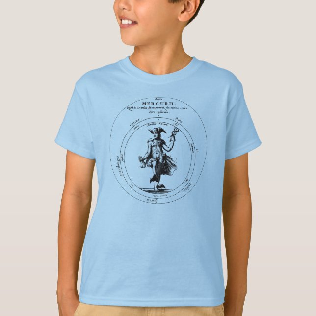 Alchemy and Mercury with Caduceus T-Shirt (Front)