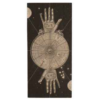 Alchemy and The Universe - Metaphysical Wood Flash Drive