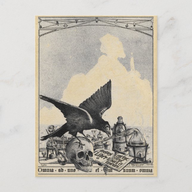 Alchemy at Egyptian Pyramids Postcard (Front)