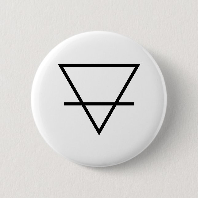 Alchemy earth symbol button (Front)