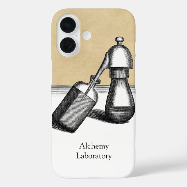 Alchemy Lab Equipment with Name Case-Mate iPhone Case (Back)