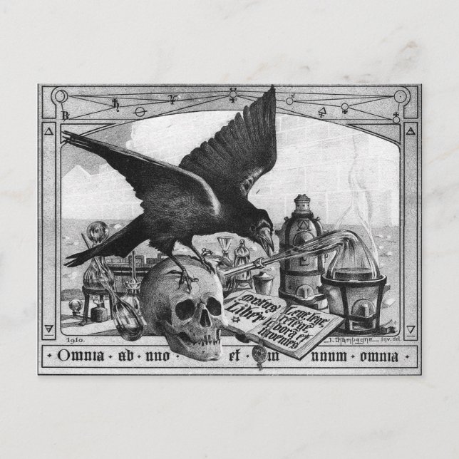 Alchemy Lab Secret Book Postcard (Front)