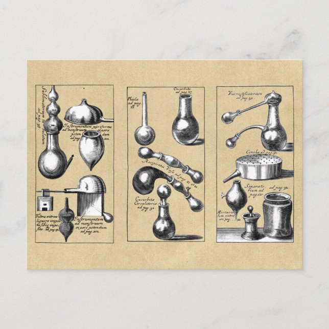 Alchemy Laboratory Mortar and Pestle Postcard (Front)