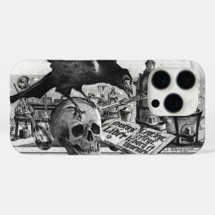 Alchemy Laboratory Raven and Human Skull iPhone 16 Pro Case