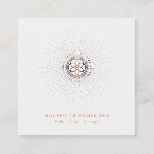  Alchemy Mandala Shaman Sacred Geometry Square Business Card