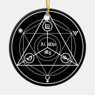 Alchemy manifesto ceramic ornament
