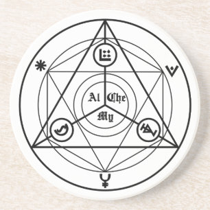 Alchemy manifesto drink coaster