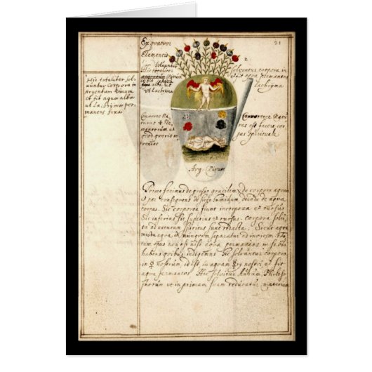 Alchemy Notebook By Johann Grasshoff 1620 Plate 8 Cards (Front)