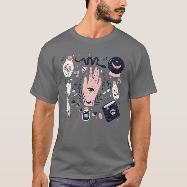 Alchemy - Occult - Witch - Wizard - Mystic - Magic T-Shirt (Front)