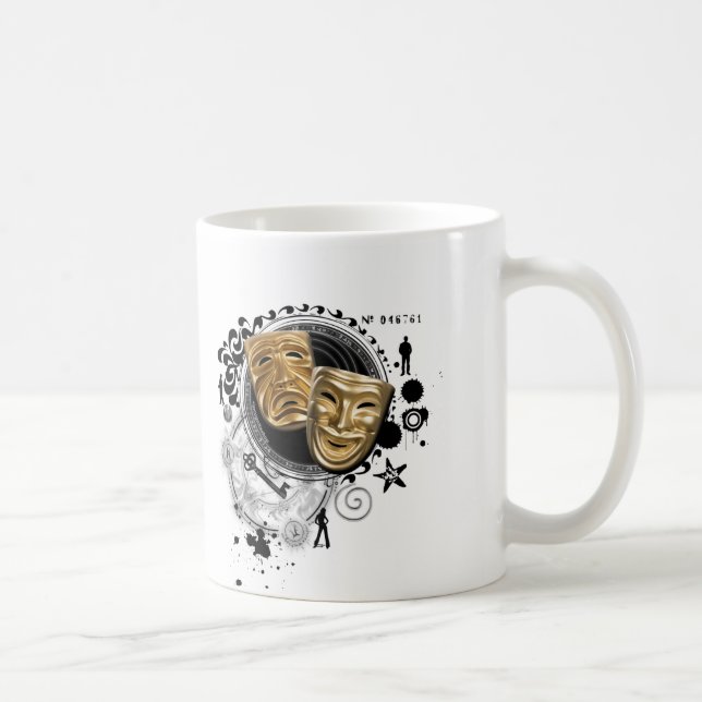 Alchemy of Acting Drama Masks Coffee Mug (Right)