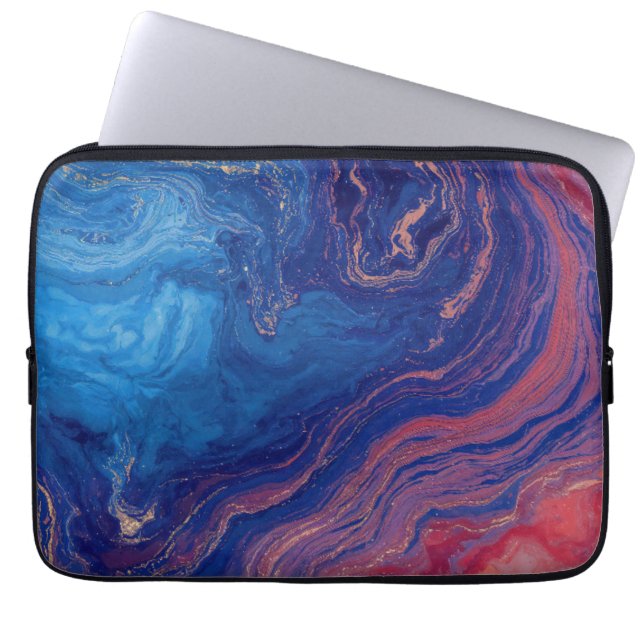 “Alchemy of Currents” – A Colourful Abstract Laptop Sleeve (Front)