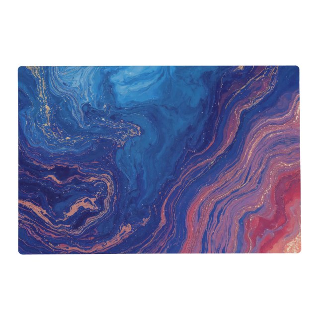 “Alchemy of Currents” – A Colourful Abstract Placemat (Front)