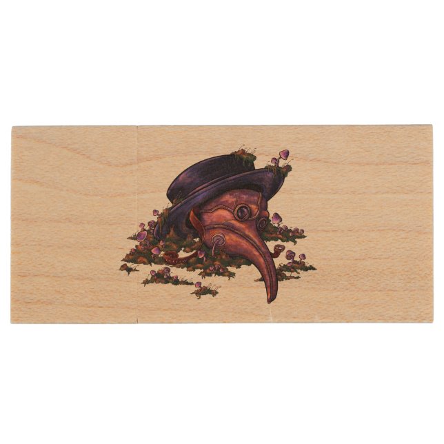 Alchemy of Decay Wood Flash Drive (Back)
